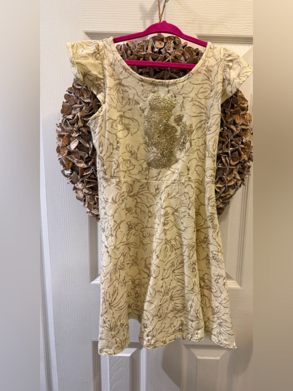 4/$25 • Disney X Jumping Beans Beauty & The Beast Belle Glitter Dress